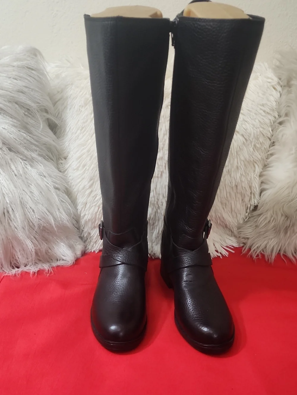 Clarks Merrian Grace Black Knee High Riding Boots